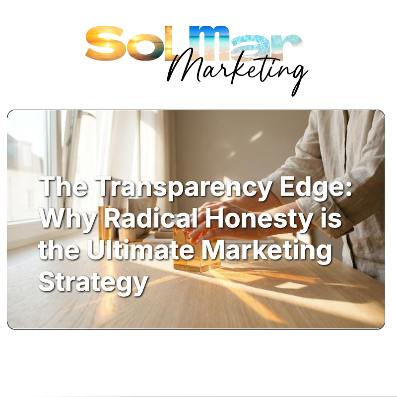 The Transparency Edge: Why Radical Honesty is the Ultimate Marketing Strategy 🚀 Blog post graphic: The Transparency Edge: Why Radical Honesty is the Ultimate Marketing Strategy, showing hands stacking clear building blocks.